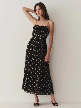 DÔEN Maryanna Dress Noir Solstice Sky Dot – Rare / Sold Out